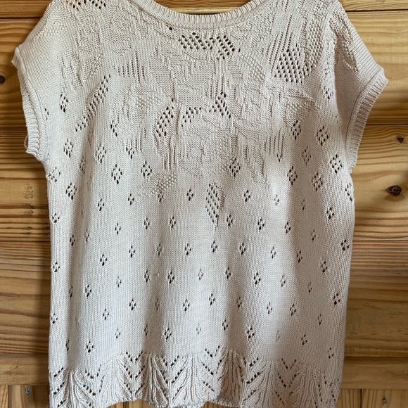 Together Sweaters - Short Sleeve Neutral Sweater • VINTAGE